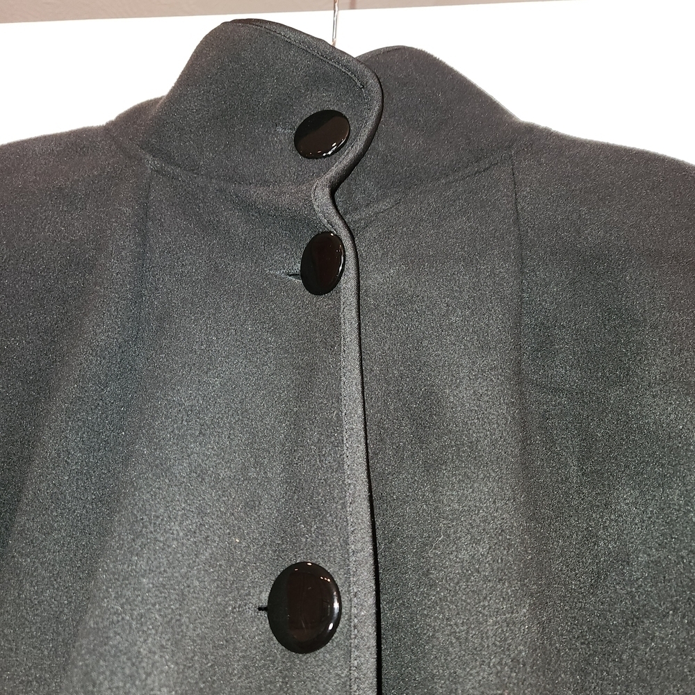 Fenn Wright Manson Size 3X Black Funnel Neck Cape/Poncho Classic Minimalist Soft - Picture 3 of 9